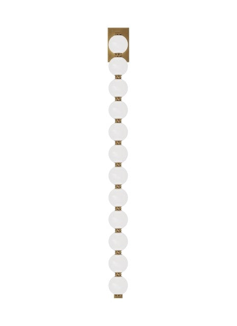 Visual Comfort Modern SLWS23030NB LED Wall Sconce, Natural Brass