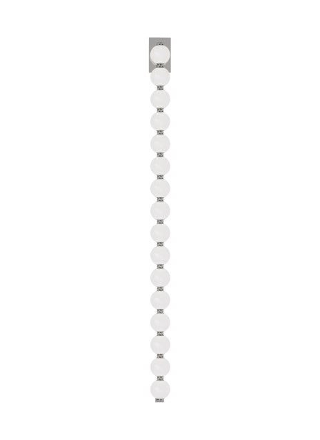 Visual Comfort Modern SLWS23227N LED Wall Sconce, Polished Nickel