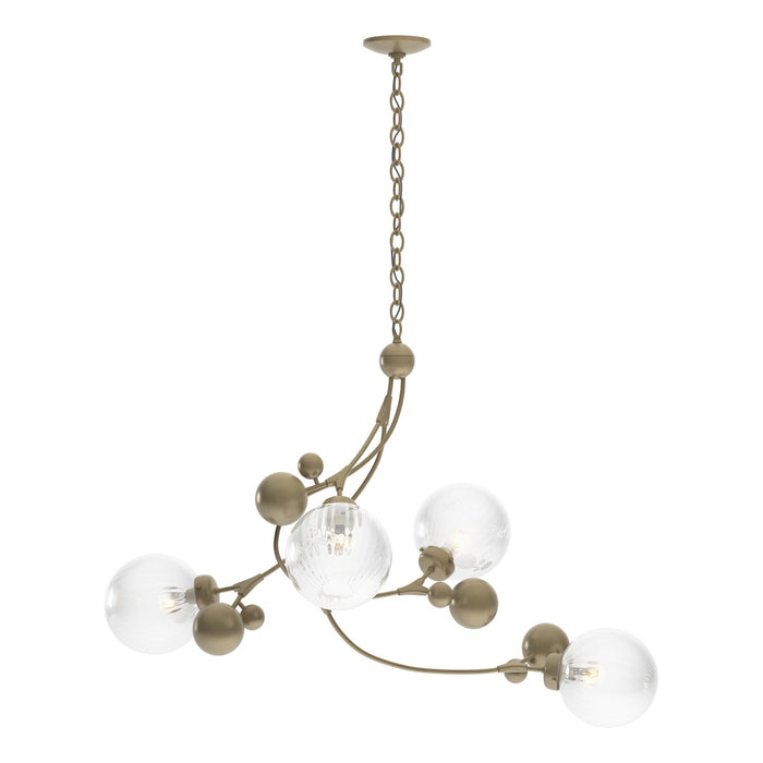 Hubbardton Forge 136420-SKT-84-LL0639 Four Light Pendant, Soft Gold