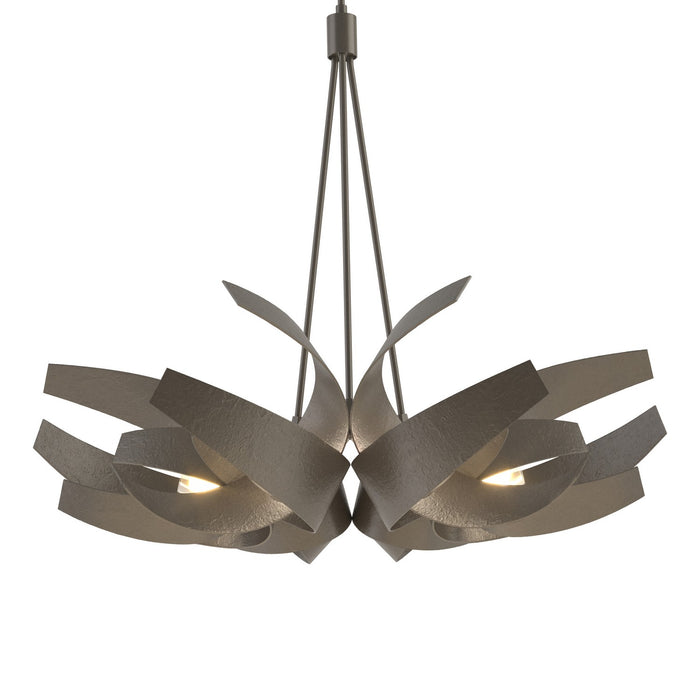 Hubbardton Forge 136505-SKT-MULT-07-YE0377 Six Light Pendant, Dark Smoke