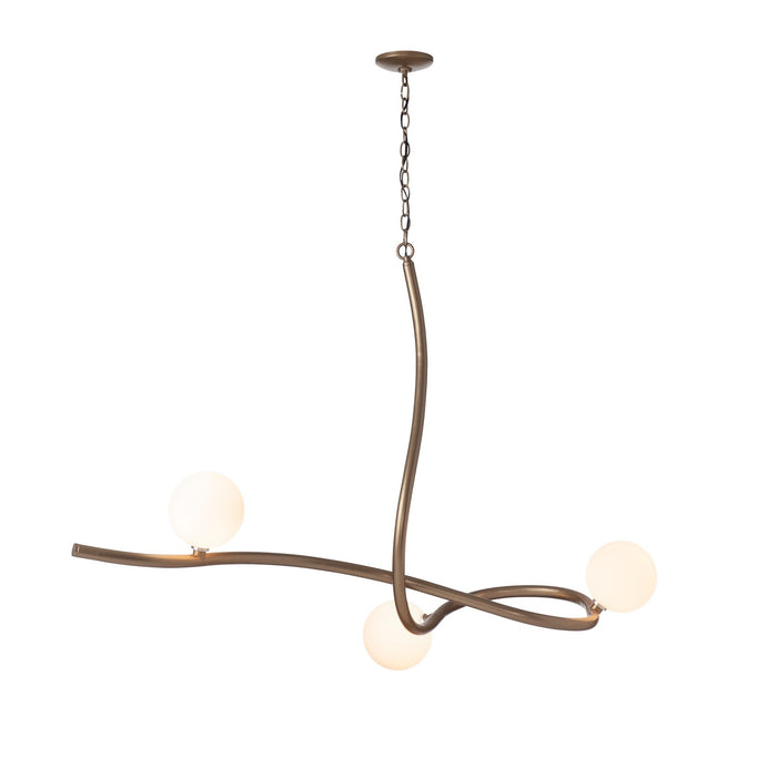 Hubbardton Forge 139201-SKT-84-GG0677 Three Light Pendant, Soft Gold