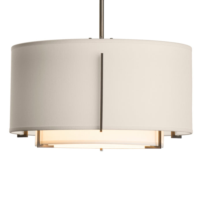 Hubbardton Forge 139602-SKT-MULT-07-SF1099-SE1590 One Light Pendant, Dark Smoke