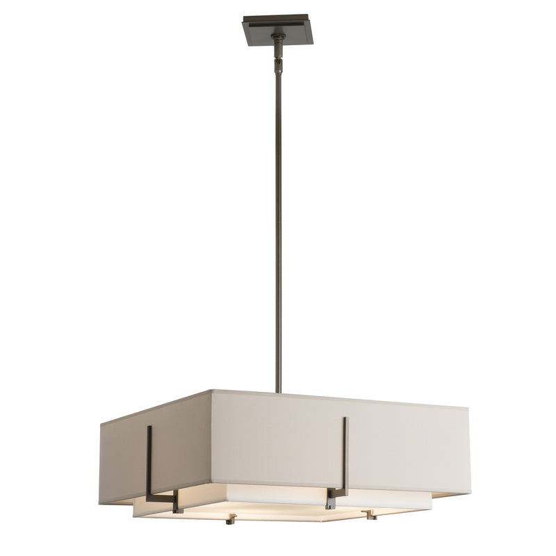 Hubbardton Forge 139630-SKT-MULT-07-SF1605-SE2012 Four Light Pendant, Dark Smoke