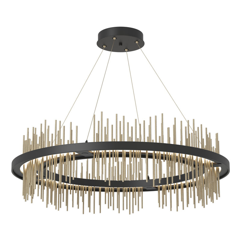 Hubbardton Forge 139656-LED-STND-10-84 LED Pendant, Black
