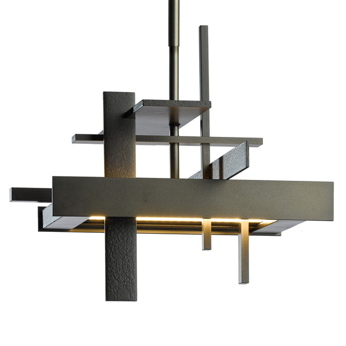 Hubbardton Forge 139718-LED-MULT-07 LED Pendant, Dark Smoke