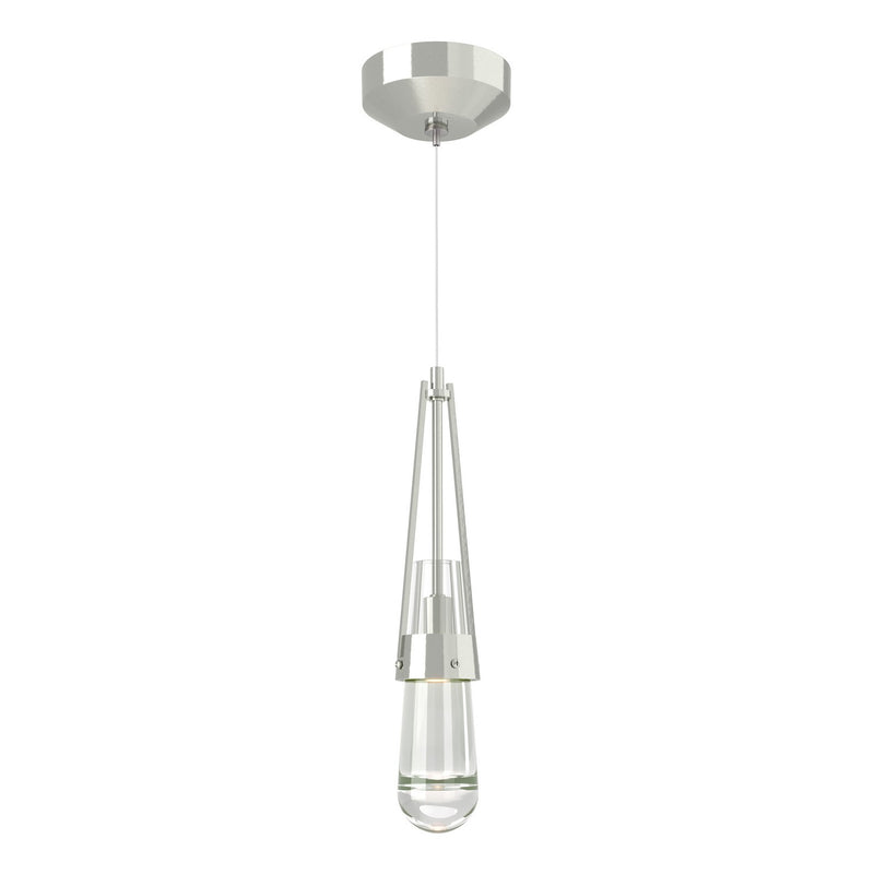 Hubbardton Forge 161040-SKT-STND-85-ZM0434 One Light Mini Pendant, Sterling