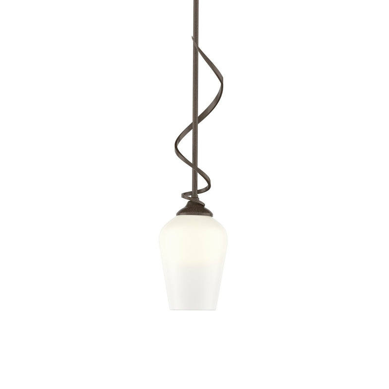 Hubbardton Forge 183030-SKT-MULT-05-GG0303 One Light Mini Pendant, Bronze