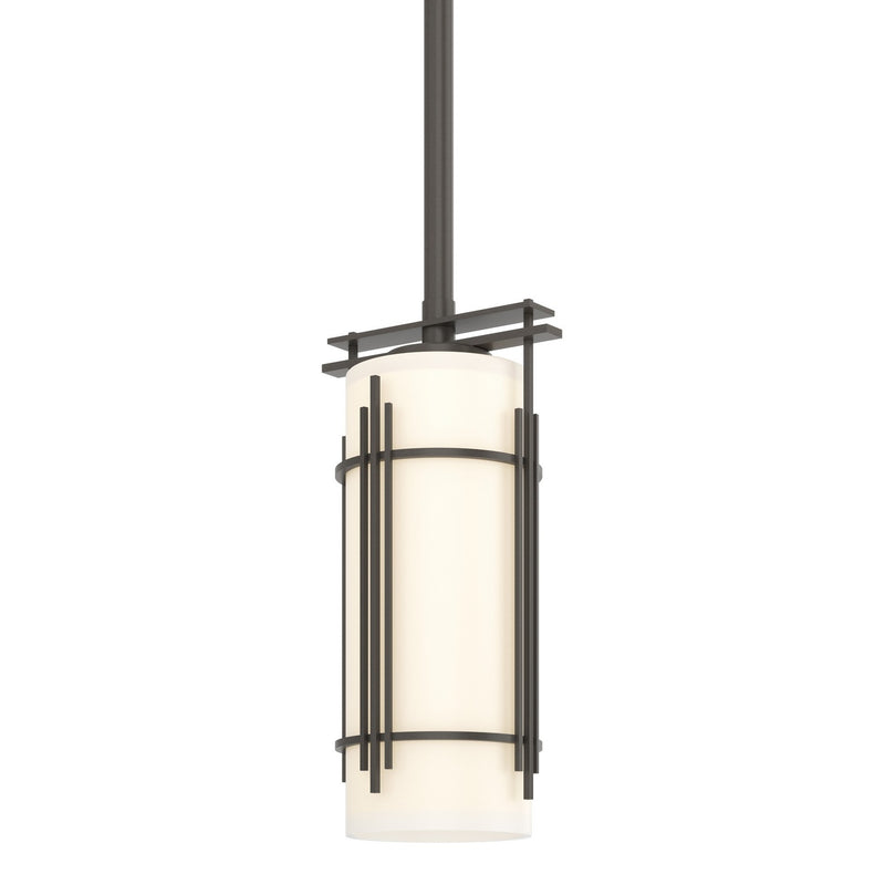 Hubbardton Forge 183550-SKT-MULT-07-GG0118 One Light Mini Pendant, Dark Smoke