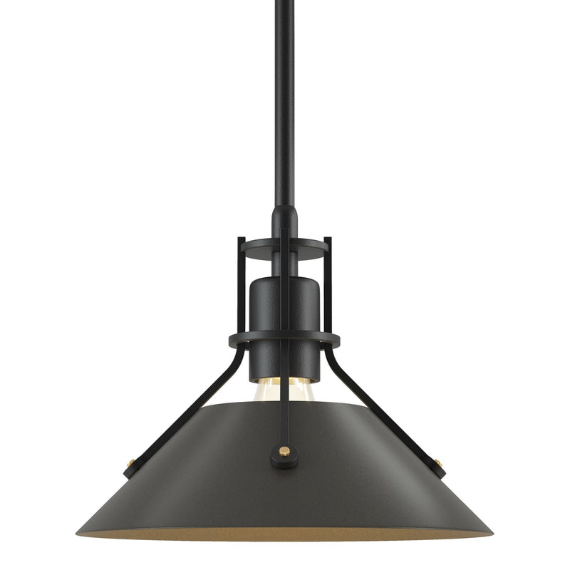 Hubbardton Forge 184250-SKT-MULT-10-07 One Light Mini Pendant, Black