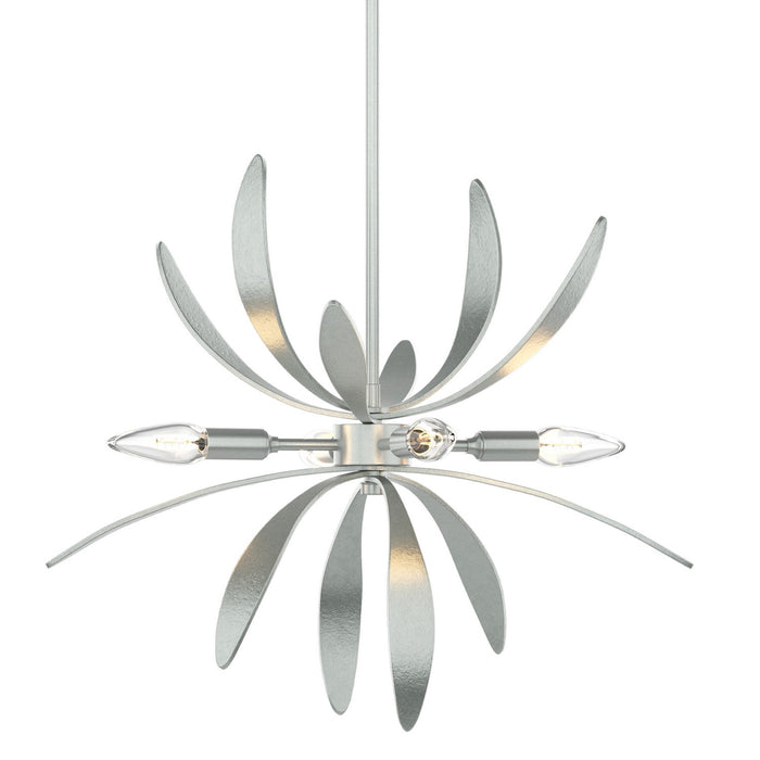 Hubbardton Forge 184350-SKT-MULT-82 Four Light Pendant, Vintage Platinum
