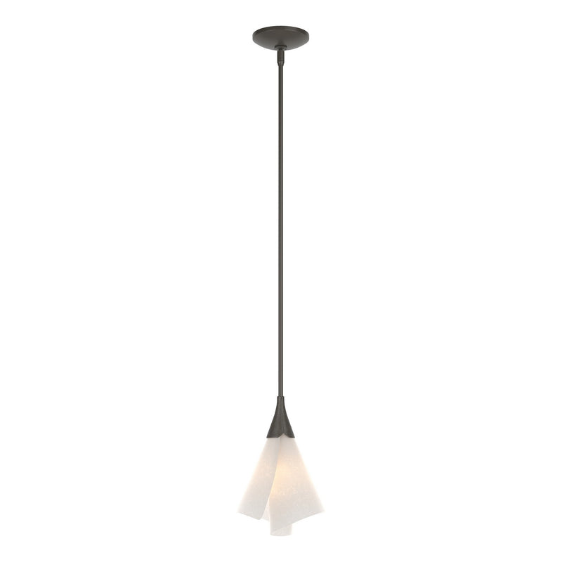 Hubbardton Forge 184530-SKT-MULT-07-SH1987 One Light Mini Pendant, Dark Smoke