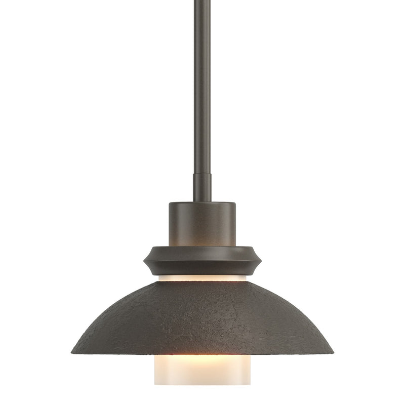 Hubbardton Forge 184930-SKT-MULT-07 One Light Mini Pendant, Dark Smoke