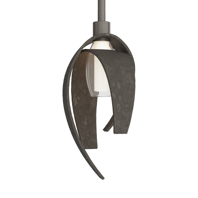 Hubbardton Forge 186500-SKT-MULT-07 One Light Mini Pendant, Dark Smoke