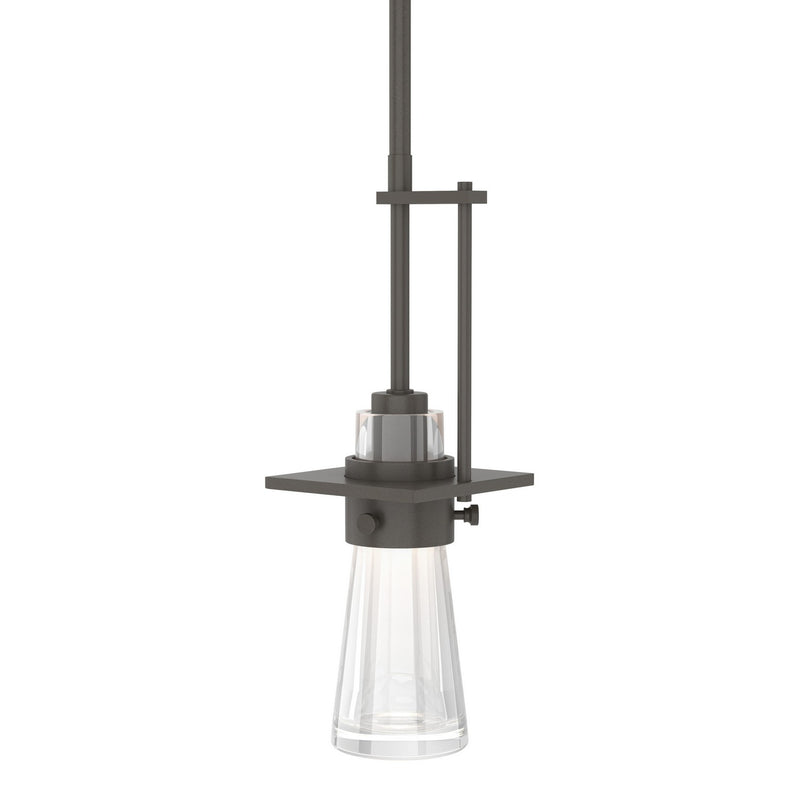 Hubbardton Forge 187150-SKT-MULT-07-ZM0349 One Light Mini Pendant, Dark Smoke