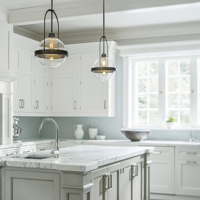 Hubbardton Forge 187460-SKT-MULT-07-ZM0605 One Light Mini Pendant, Dark Smoke