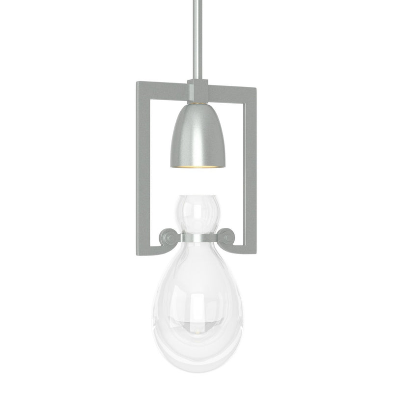Hubbardton Forge 187520-SKT-MULT-82-ZM0572 One Light Mini Pendant, Vintage Platinum