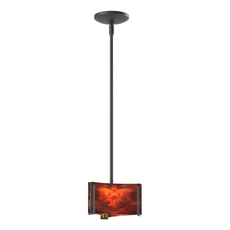 Hubbardton Forge 188100-SKT-MULT-10-ZB0156 One Light Mini Pendant, Black