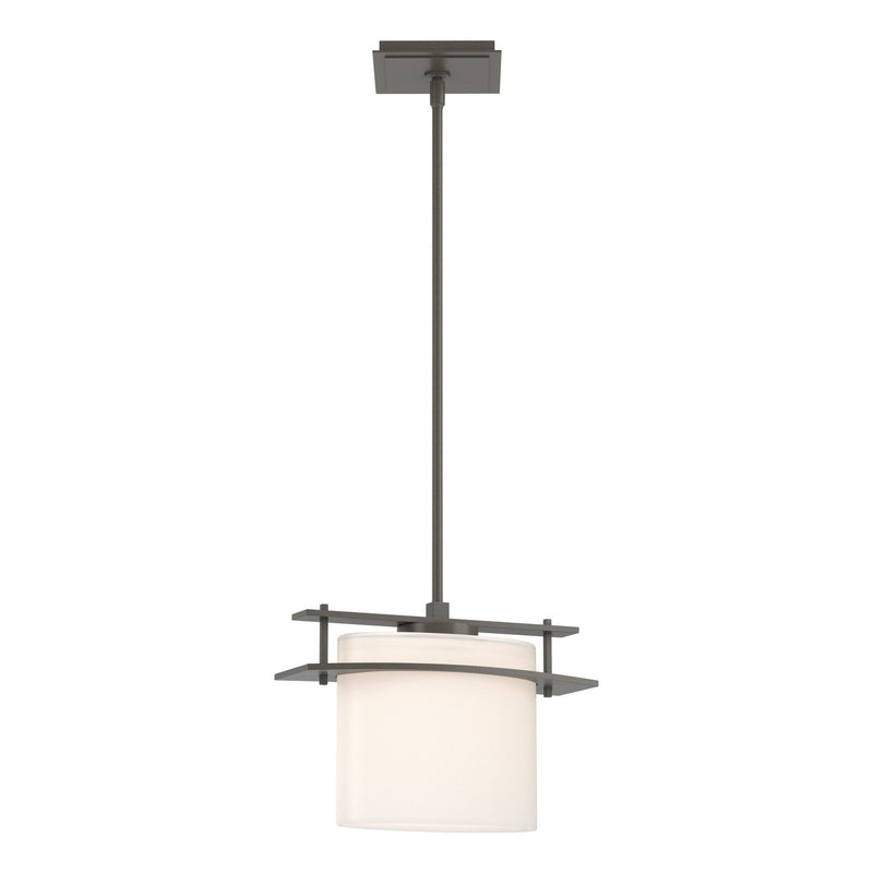 Hubbardton Forge 188250-SKT-MULT-07-GG0194 One Light Mini Pendant, Dark Smoke