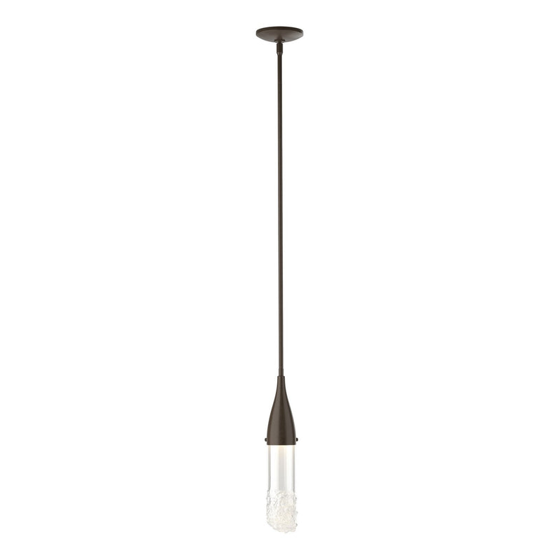 Hubbardton Forge 188900-SKT-MULT-05-ZM0617 One Light Mini Pendant, Bronze