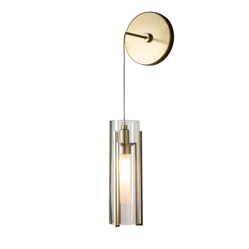 Hubbardton Forge 201394-SKT-86-ZM0065 LED Wall Sconce, Modern Brass
