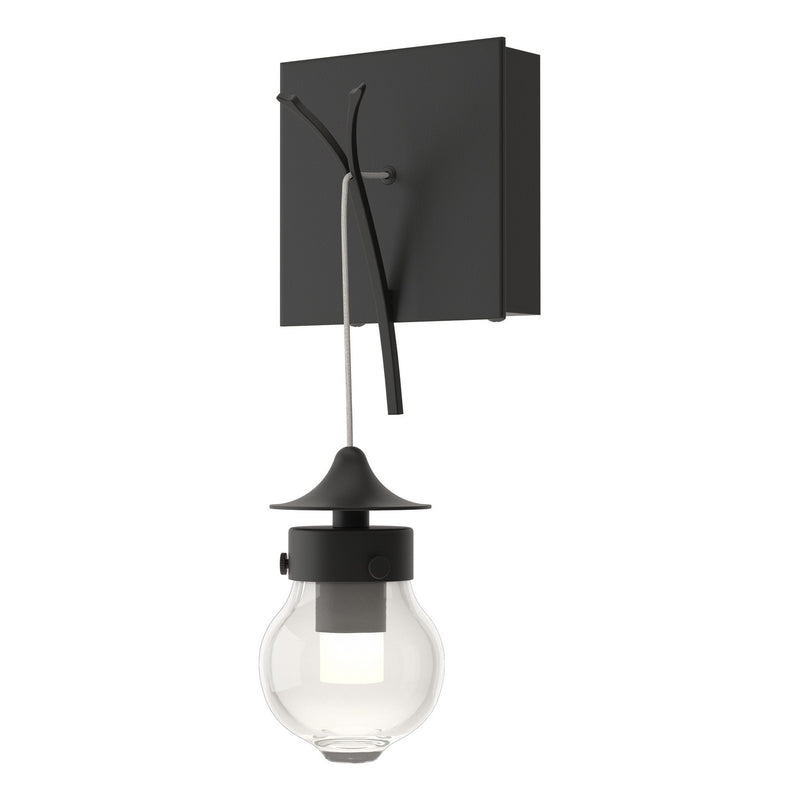 Hubbardton Forge 203325-SKT-10-ZM0565 One Light Wall Sconce, Black