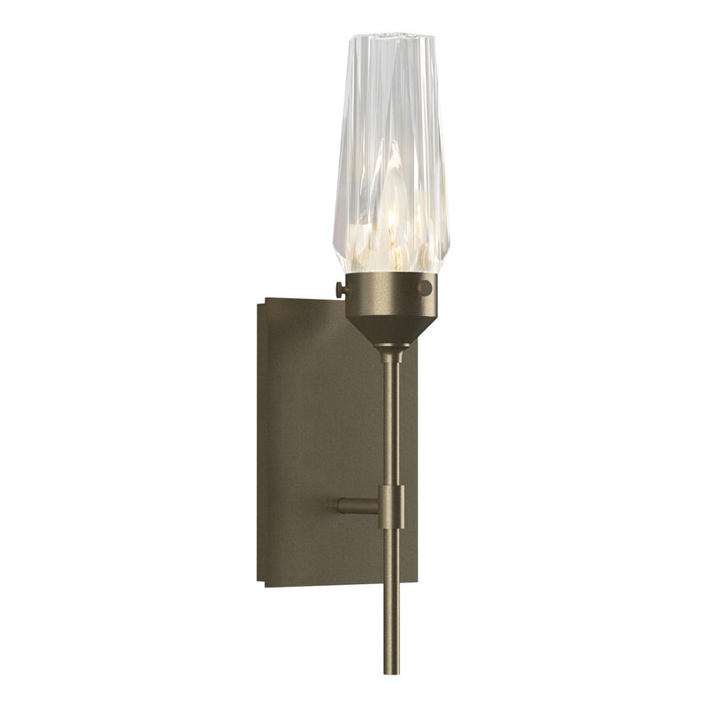 Hubbardton Forge 203335-SKT-84-CR One Light Wall Sconce, Soft Gold