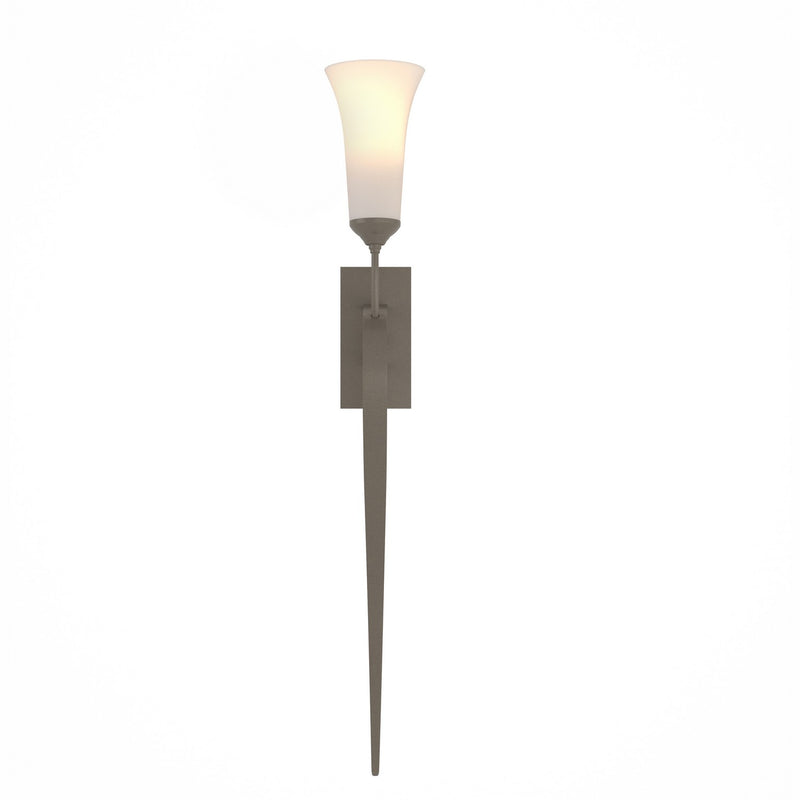 Hubbardton Forge 204526-SKT-07-GG0068 One Light Wall Sconce, Dark Smoke