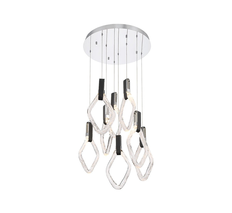 Lib & Co. 10102-01 LED Chandelier, Chrome