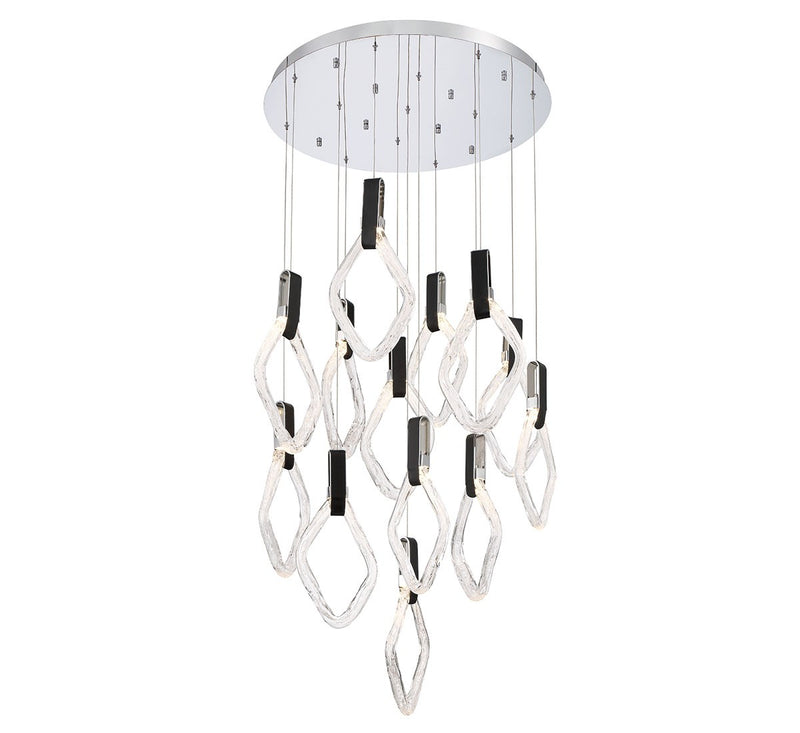 Lib & Co. 10103-01 LED Chandelier, Chrome