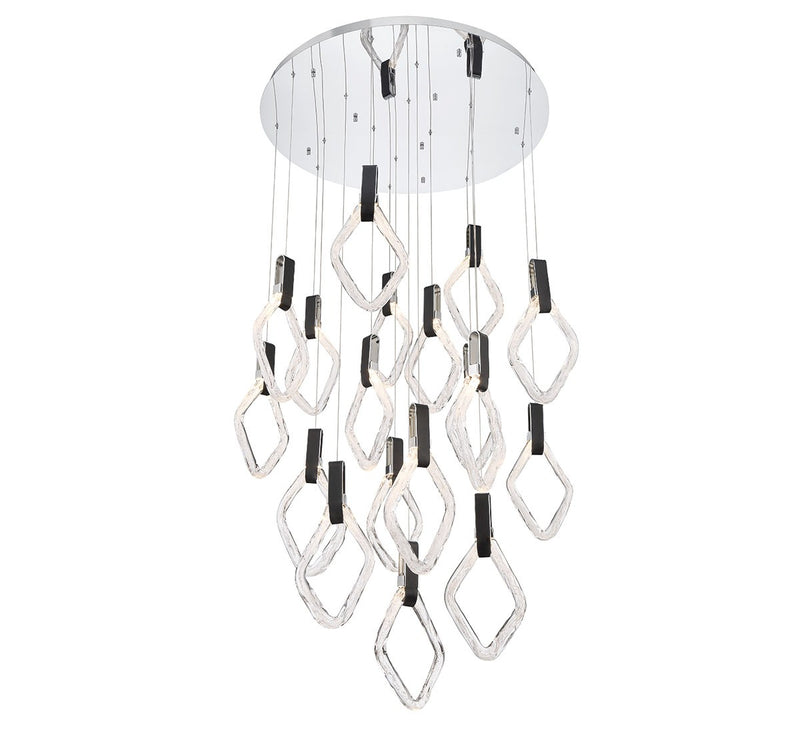 Lib & Co. 10104-01 LED Chandelier, Chrome