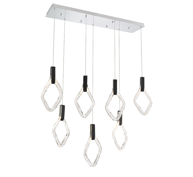 Lib & Co. 10105-01 LED Chandelier, Chrome