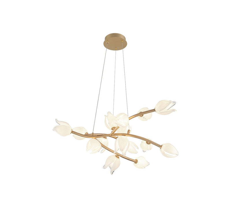 Lib & Co. 10114-03 LED Chandelier, Champagne Gold