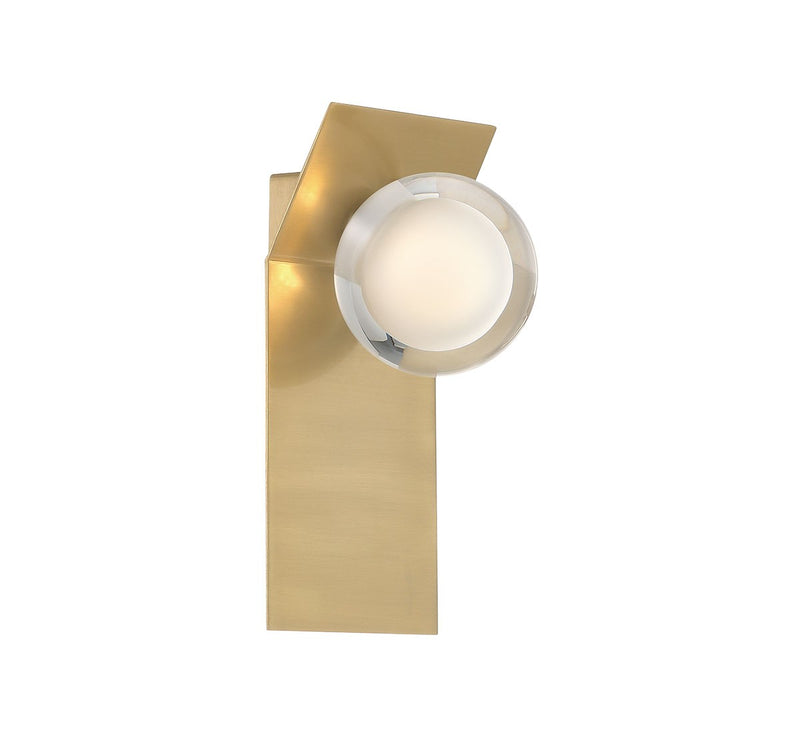 Lib & Co. 10123-05 LED Wall Mount, Soft brass