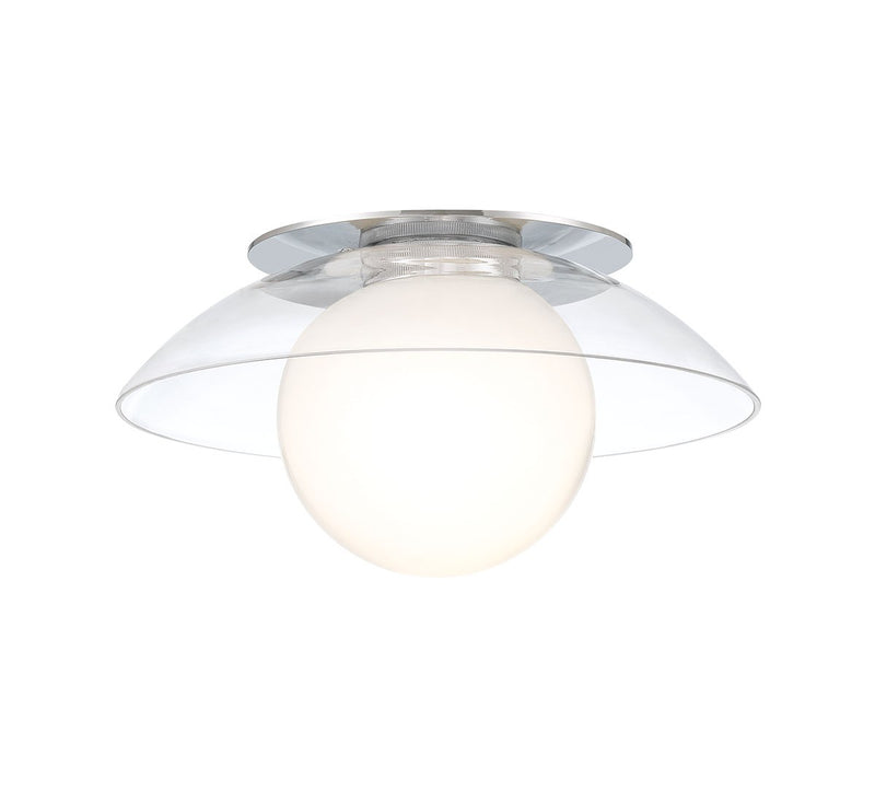 Lib & Co. 10125-01 One Light Ceiling / Wall Mount, Chrome