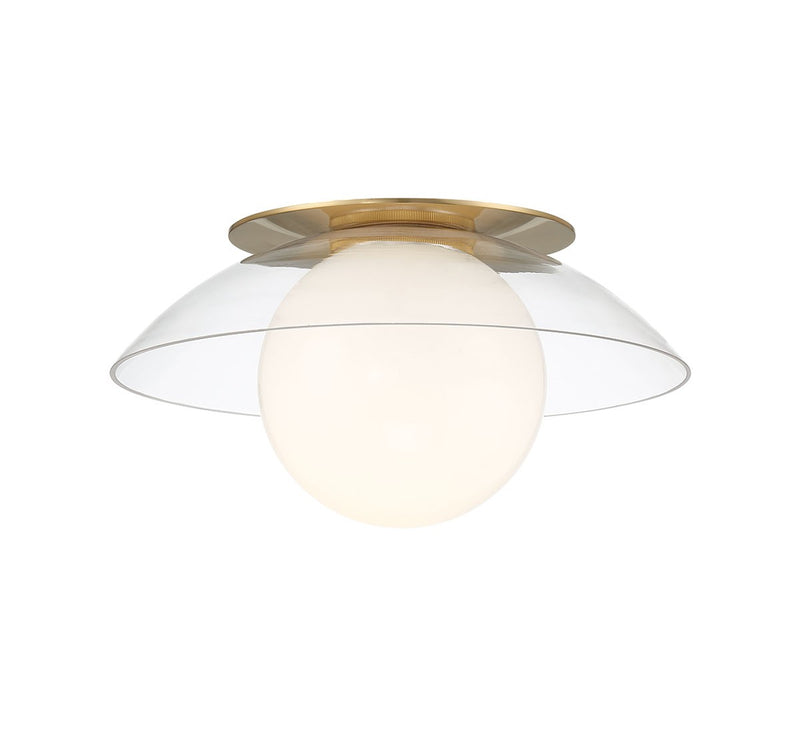 Lib & Co. 10125-05 One Light Ceiling / Wall Mount, Soft Brass