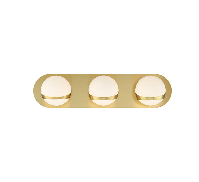 Lib & Co. 10134-07 LED Wall Mount, Plated Brushed Gold