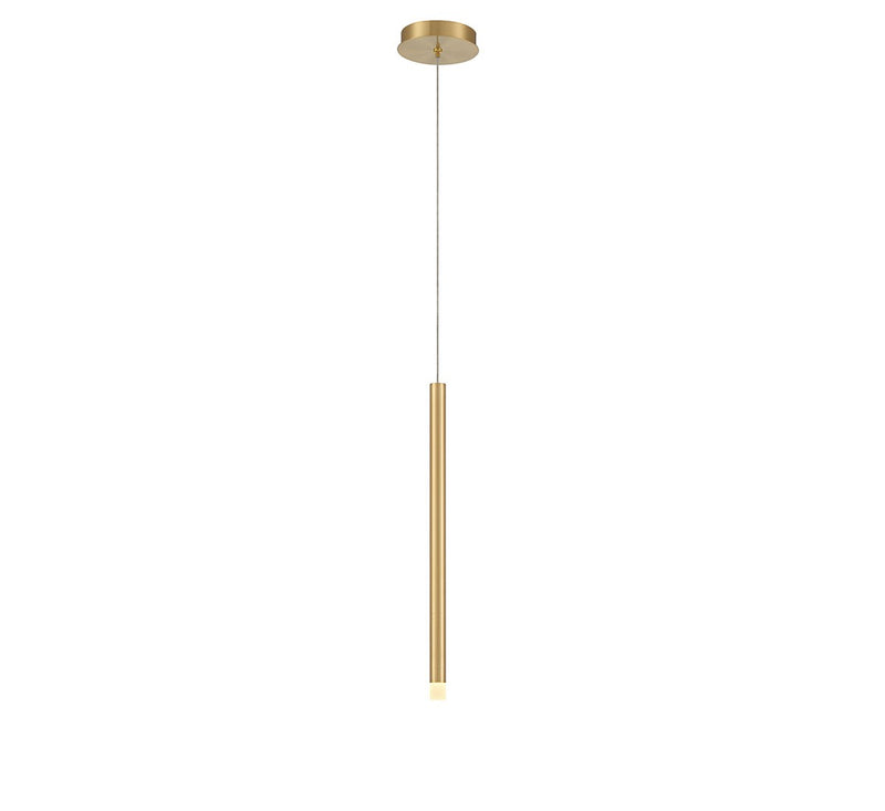Lib & Co. 10141-07 LED Pendant, Plated Brushed Gold