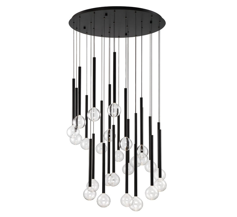 Lib & Co. 10146-02 LED Chandelier, Matte Black