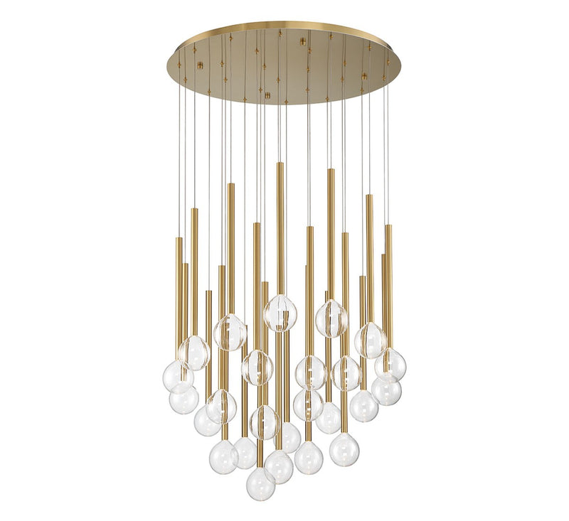 Lib & Co. 10146-07 LED Chandelier, Plated Brushed Gold
