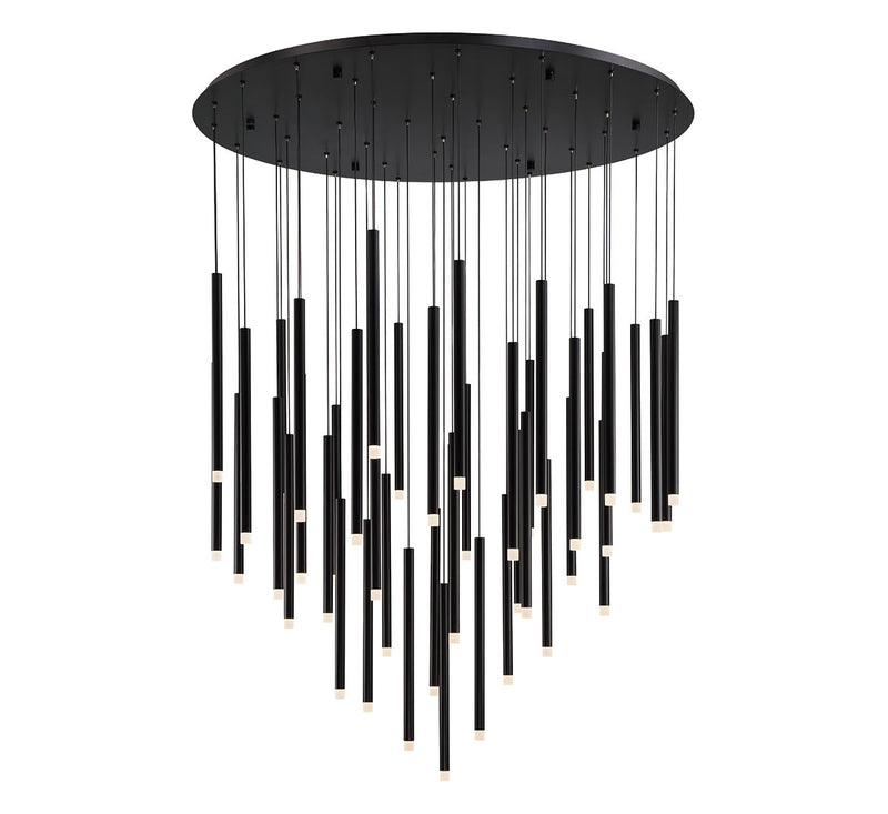 Lib & Co. 10147-02 LED Chandelier, Matte Black