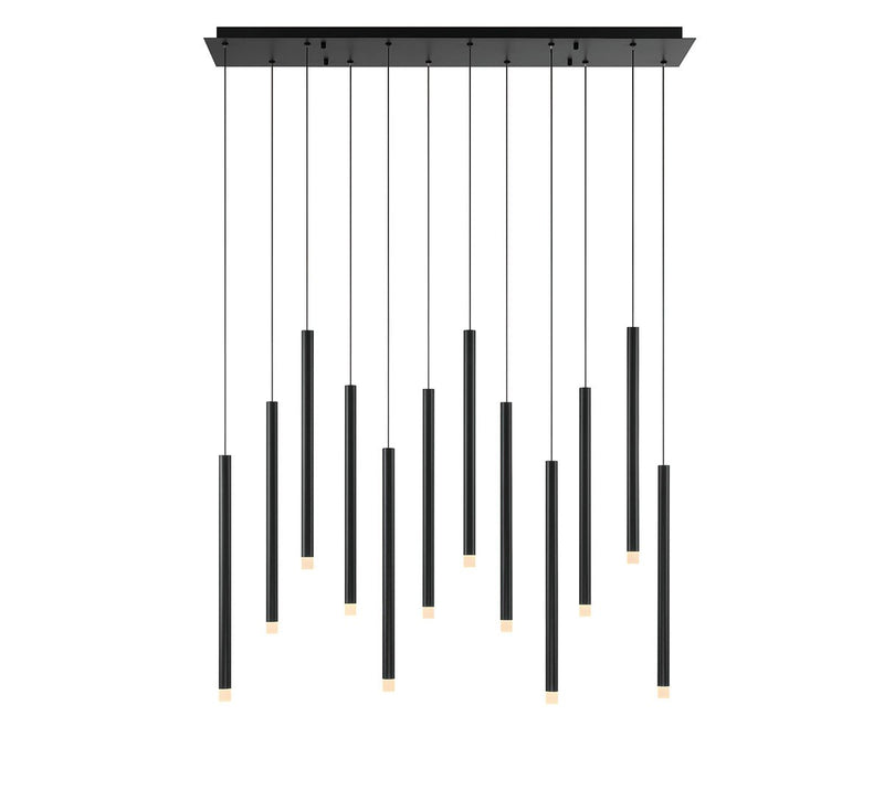 Lib & Co. 10149-02 LED Chandelier, Matte Black