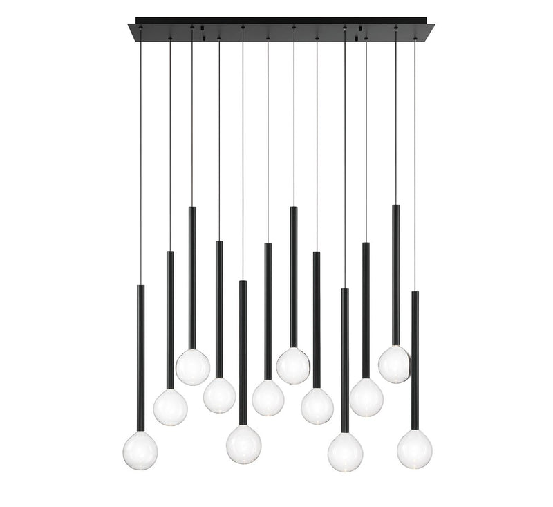 Lib & Co. 10150-02 LED Chandelier, Matte Black