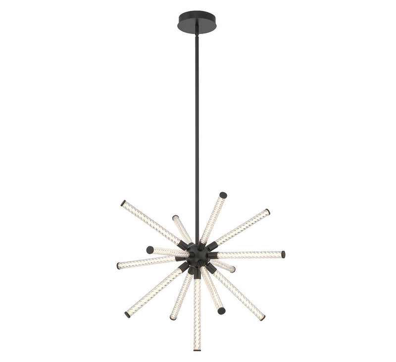 Lib & Co. 10153-02 LED Chandelier, Matte Black