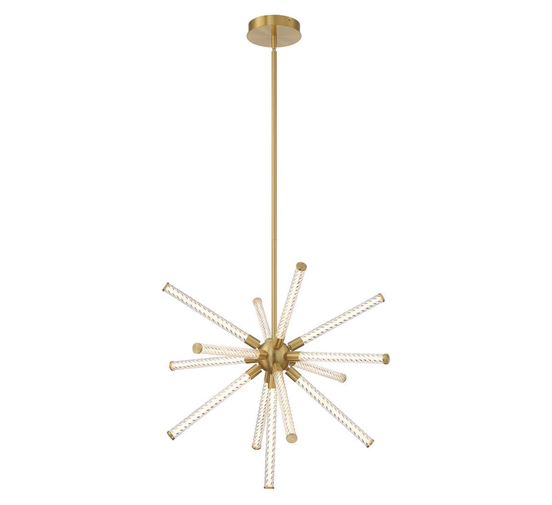 Lib & Co. 10153-07 LED Chandelier, Plated Brushed Gold