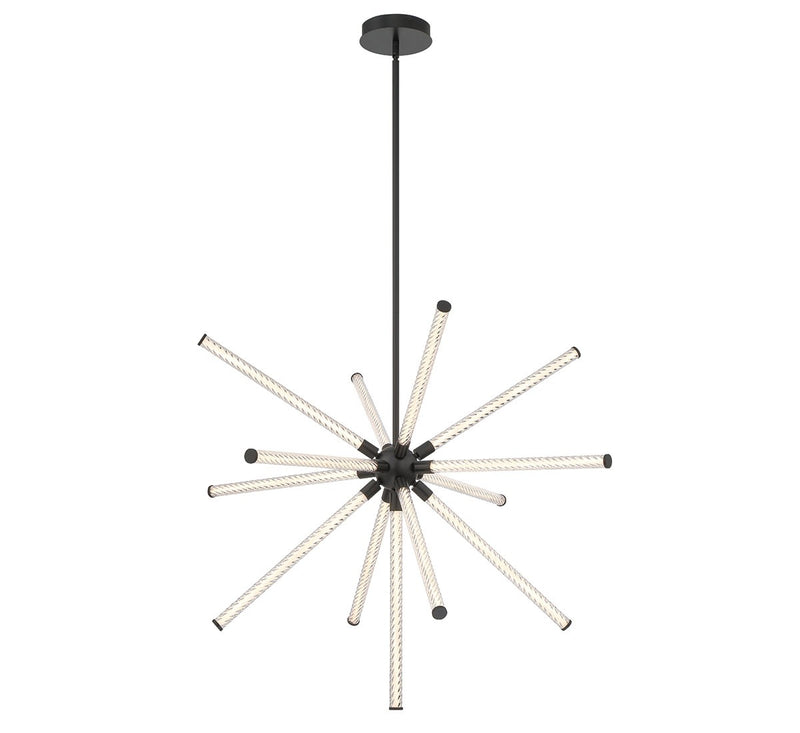 Lib & Co. 10154-02 LED Chandelier, Matte Black