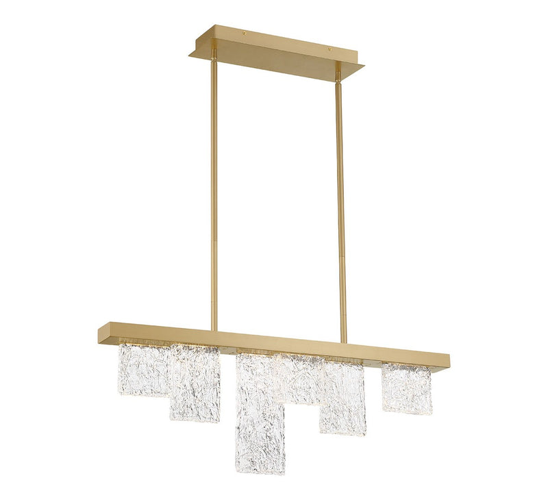 Lib & Co. 10173-014 LED Chandelier, Brushed Gold