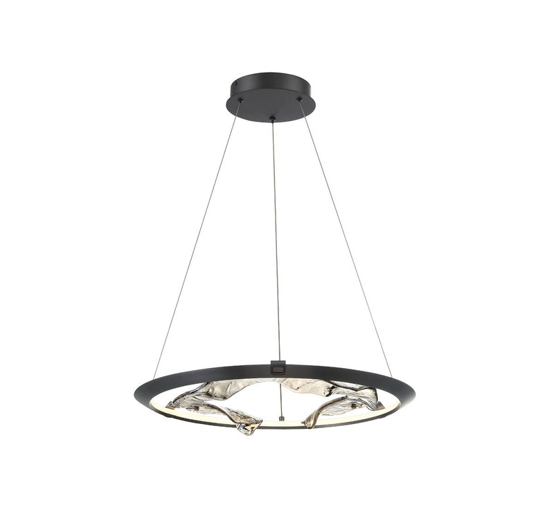 Lib & Co. 10175-015 LED Chandelier, Metallic Brushed Grey