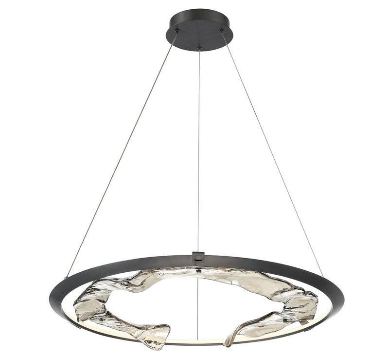 Lib & Co. 10176-015 LED Chandelier, Metallic Brushed Grey