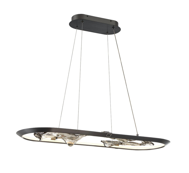 Lib & Co. 10177-015 LED Chandelier, Metallic Brushed Grey
