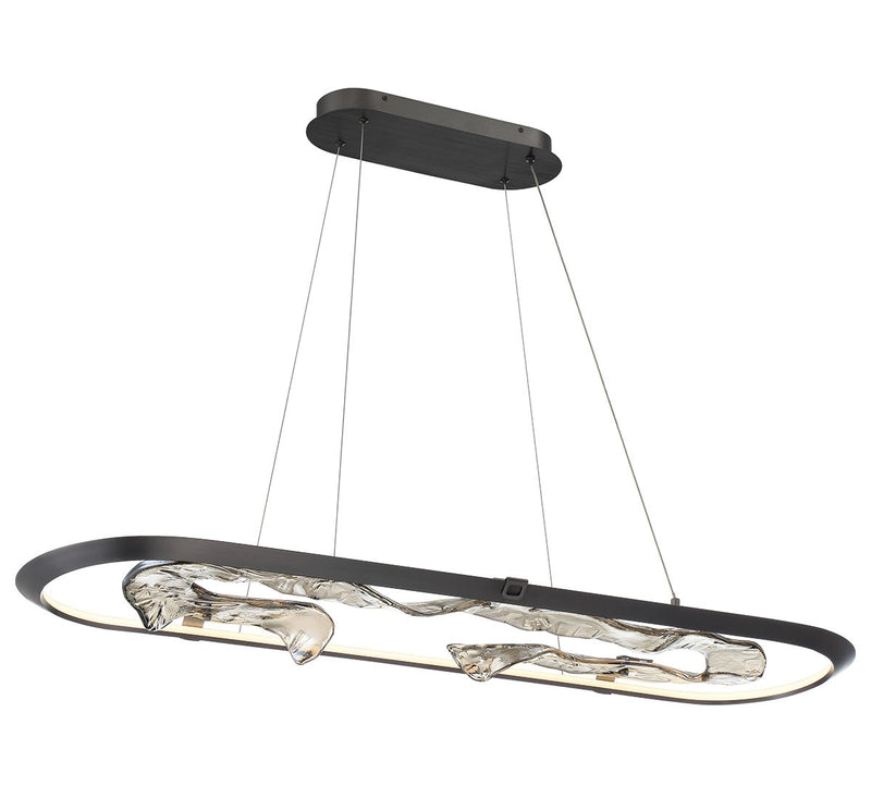 Lib & Co. 10178-015 LED Chandelier, Metallic Brushed Grey